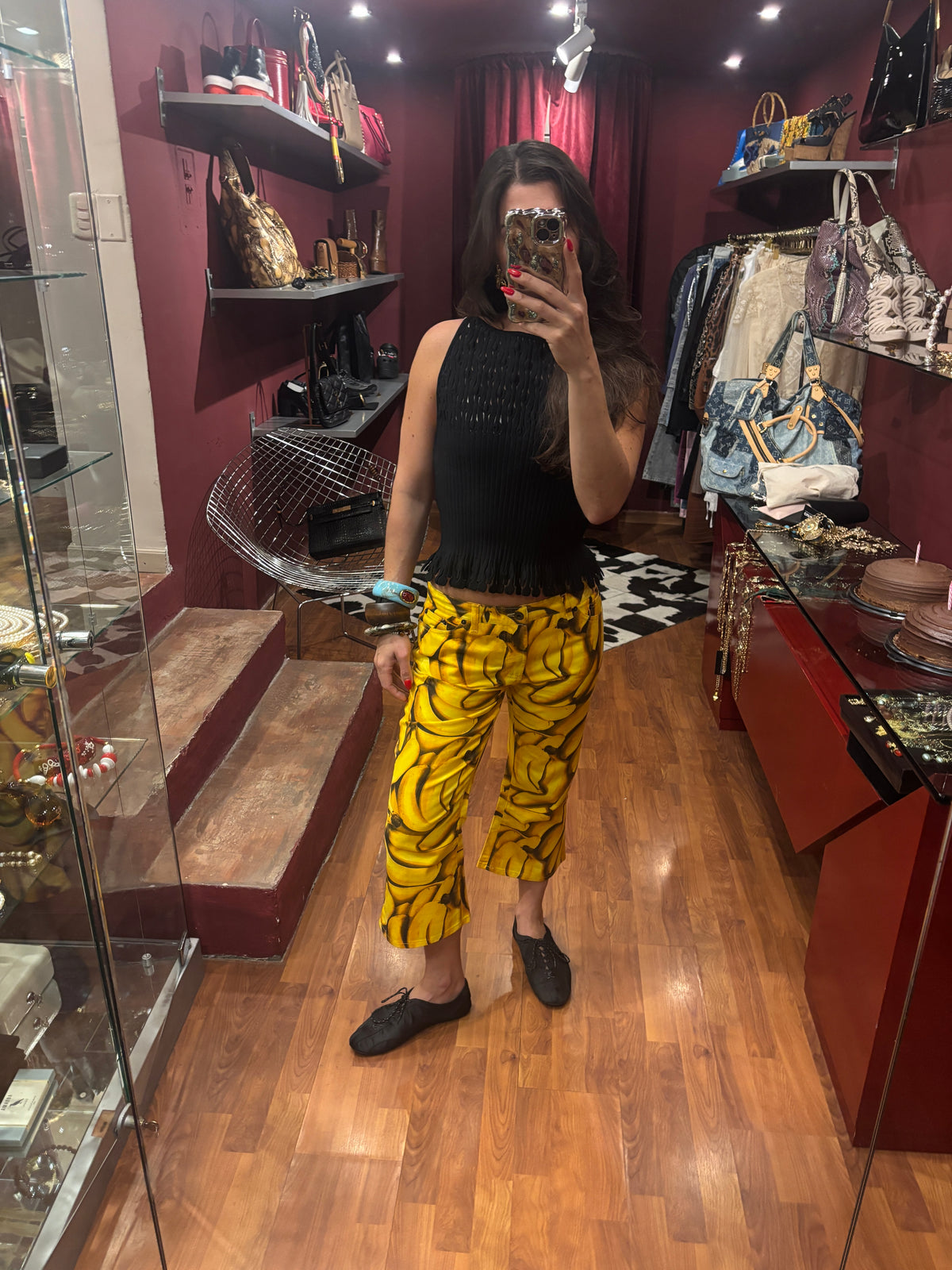 DOLCE AND GABBANA BANANNA PRINT DENIM - RUNWAY