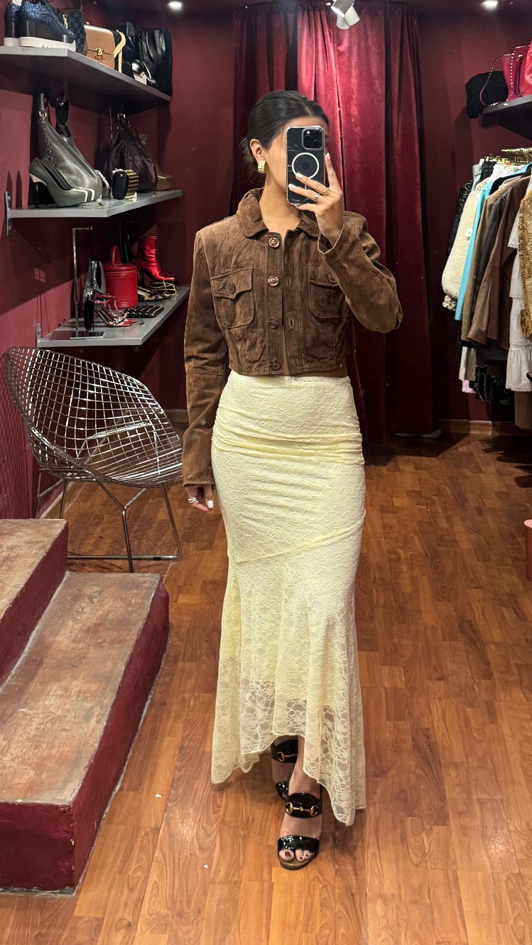 LONG LACE MERMAID SKIRT