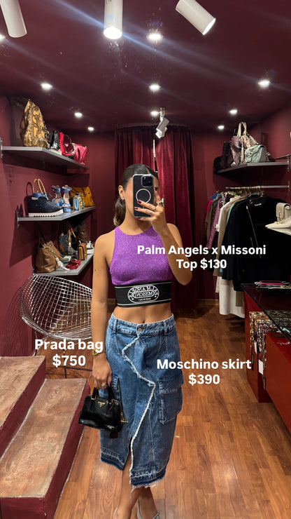 MOSCHINO DENIM SKIRT MIDI