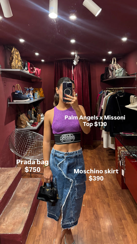 PALM ANGELS CROPPED TOP