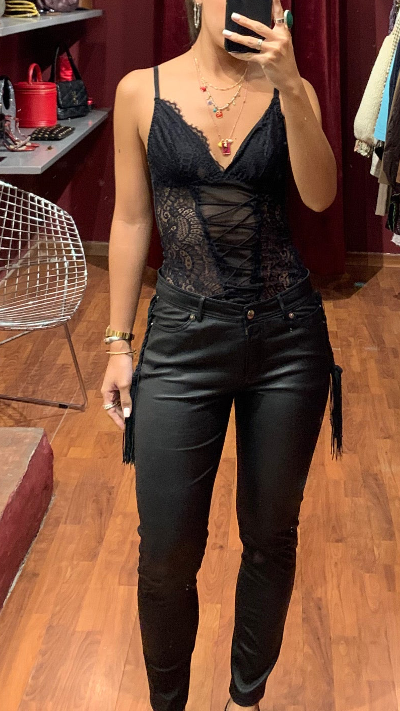 ROBERTO CAVALLI LEATHER PANT