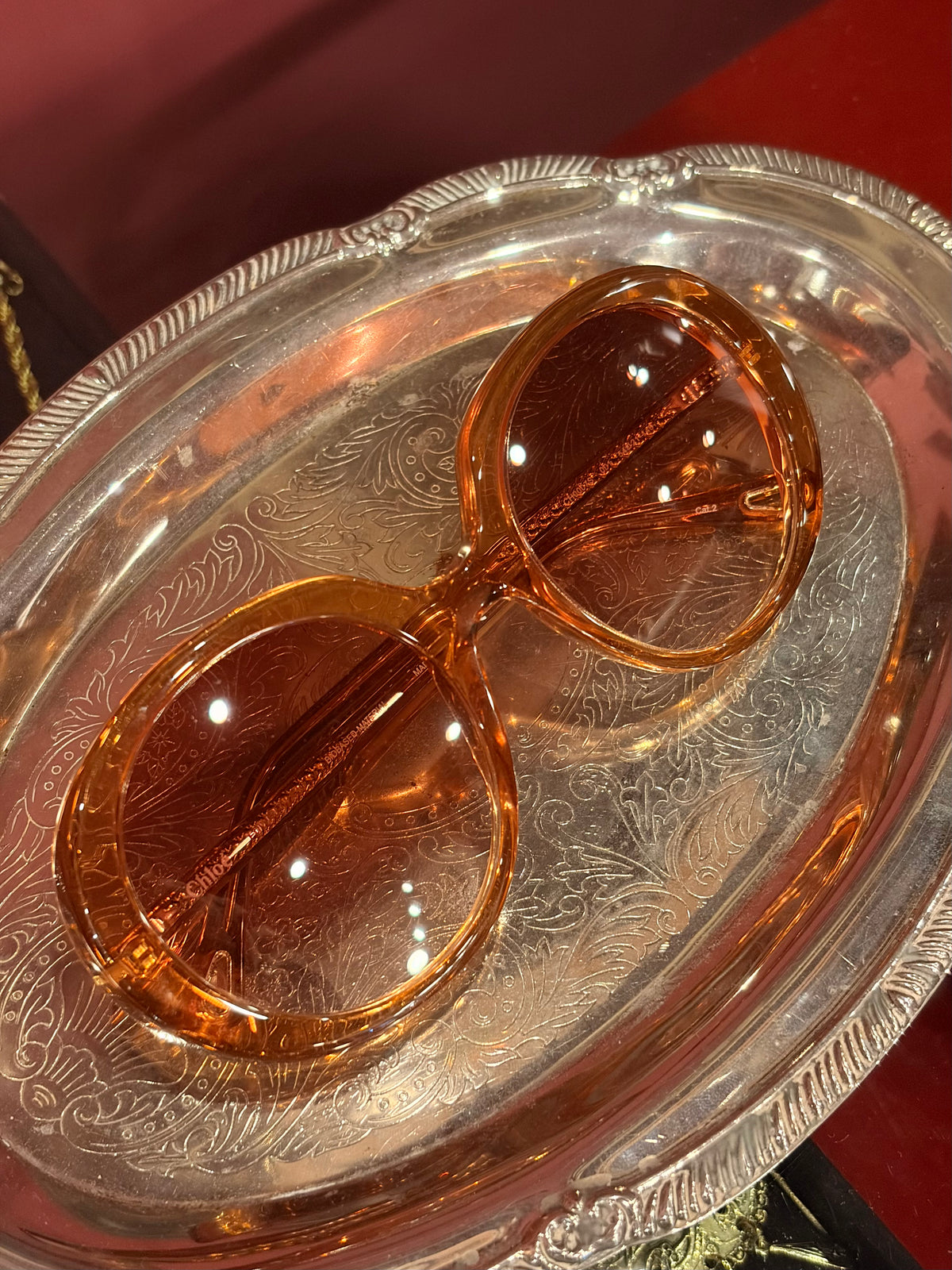 CHLOE OVERSIZED ROUNDED SUNGLASSES