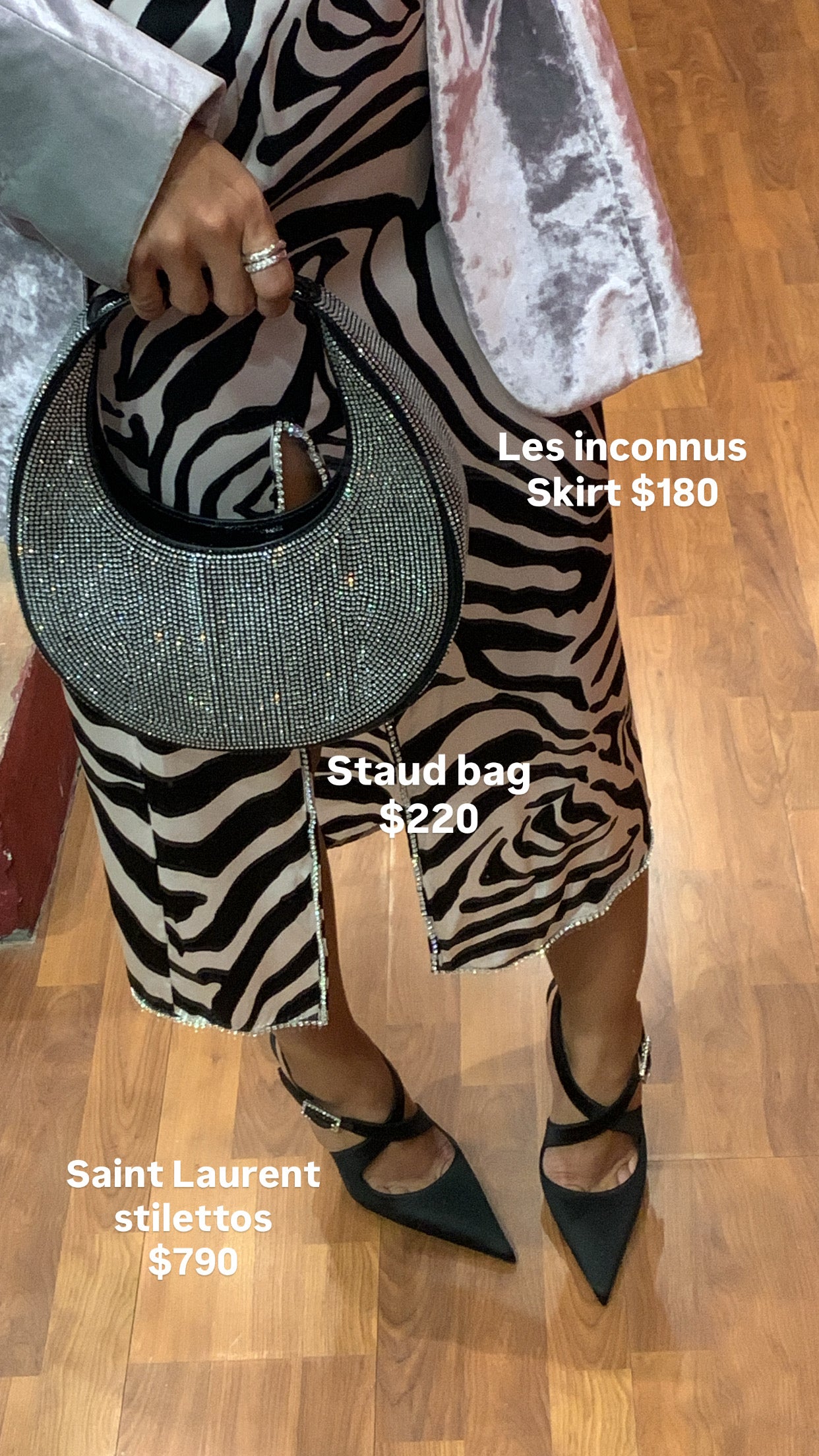 STAUD MOON CRYSTAL BAG