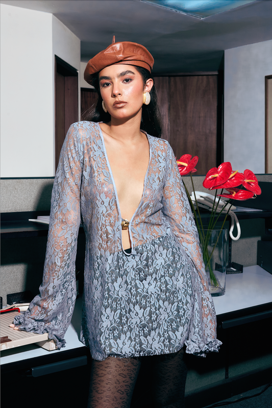 CURATED BY DESIGN - LACE TOP/MINI DRESS