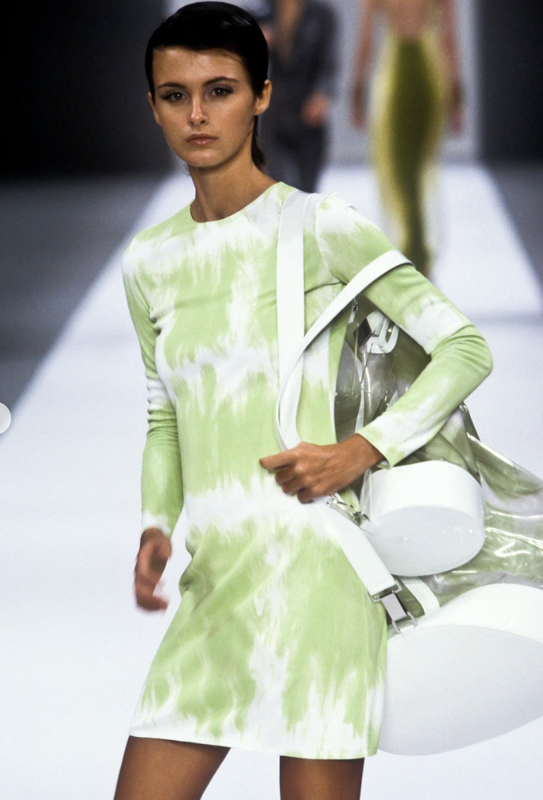 CELINE SPRING 2000 TIE AND DYE DRESS