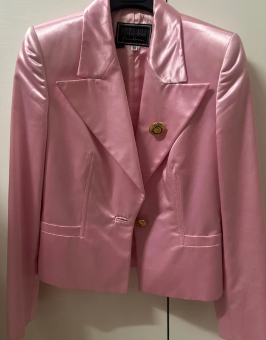 3. VERSUS VERSACE SATIN CROPPED JACKET