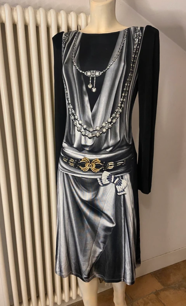 22. ROBERTO CAVALLI TROMPE L'OEUIL DRESS