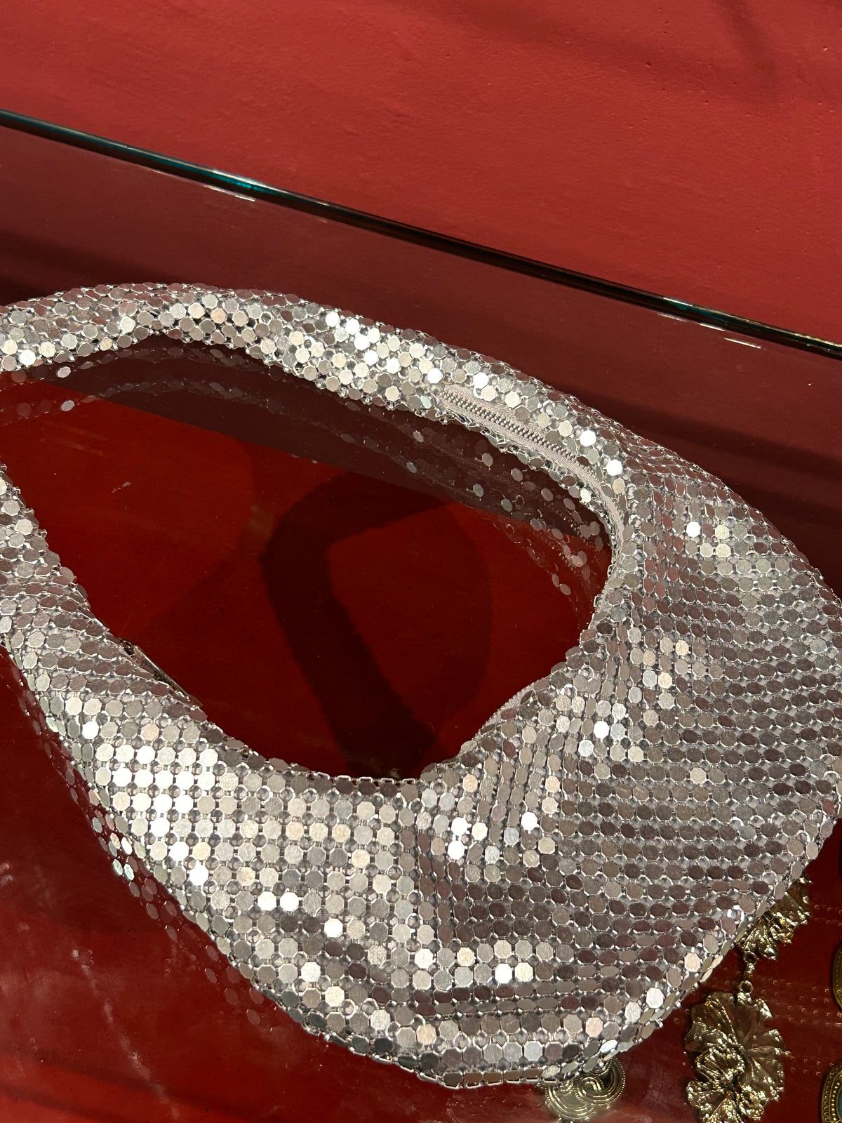 METALLIC HOBO BAG
