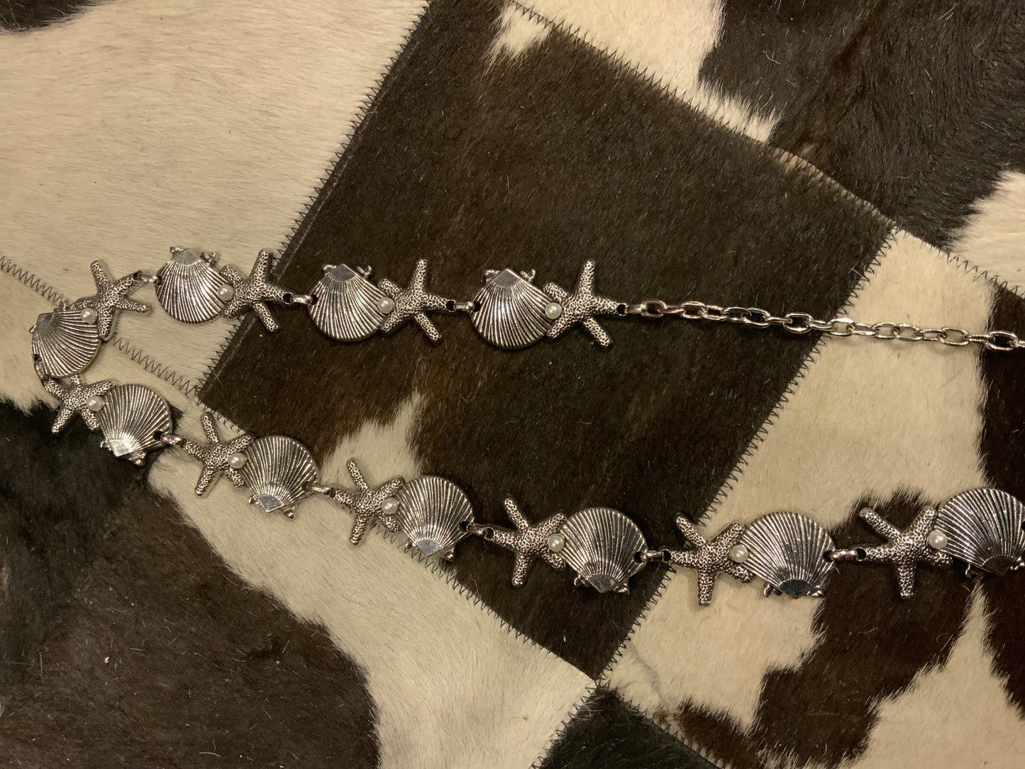 SEASHELL & STARS CHAIN BELT