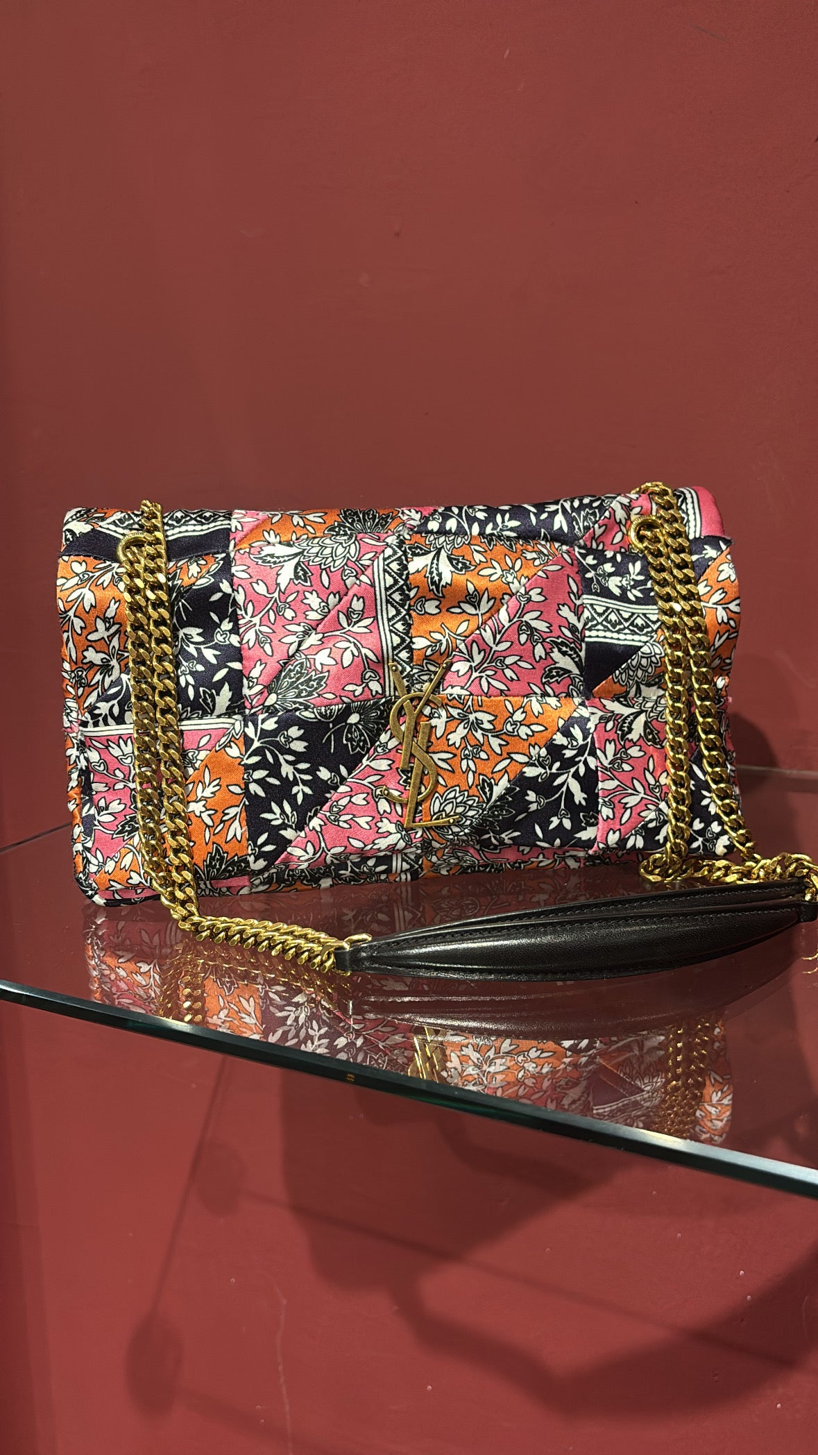 SAINT LAURENT PINK KATE FOULARD
