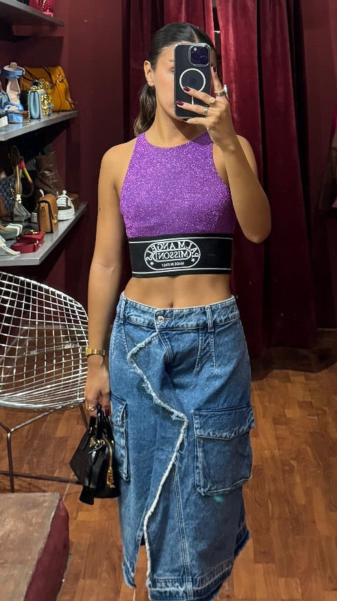 PALM ANGELS CROPPED TOP