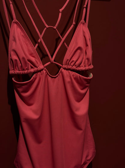 JACQUEMUS STRAPPY CUT-OUT ONE PIECE SWIMSUIT