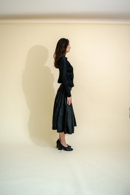 MIDI SKIRT WITH EMBEDDED CROCHET