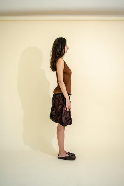 PLEATED SLEEVELESS TOP
