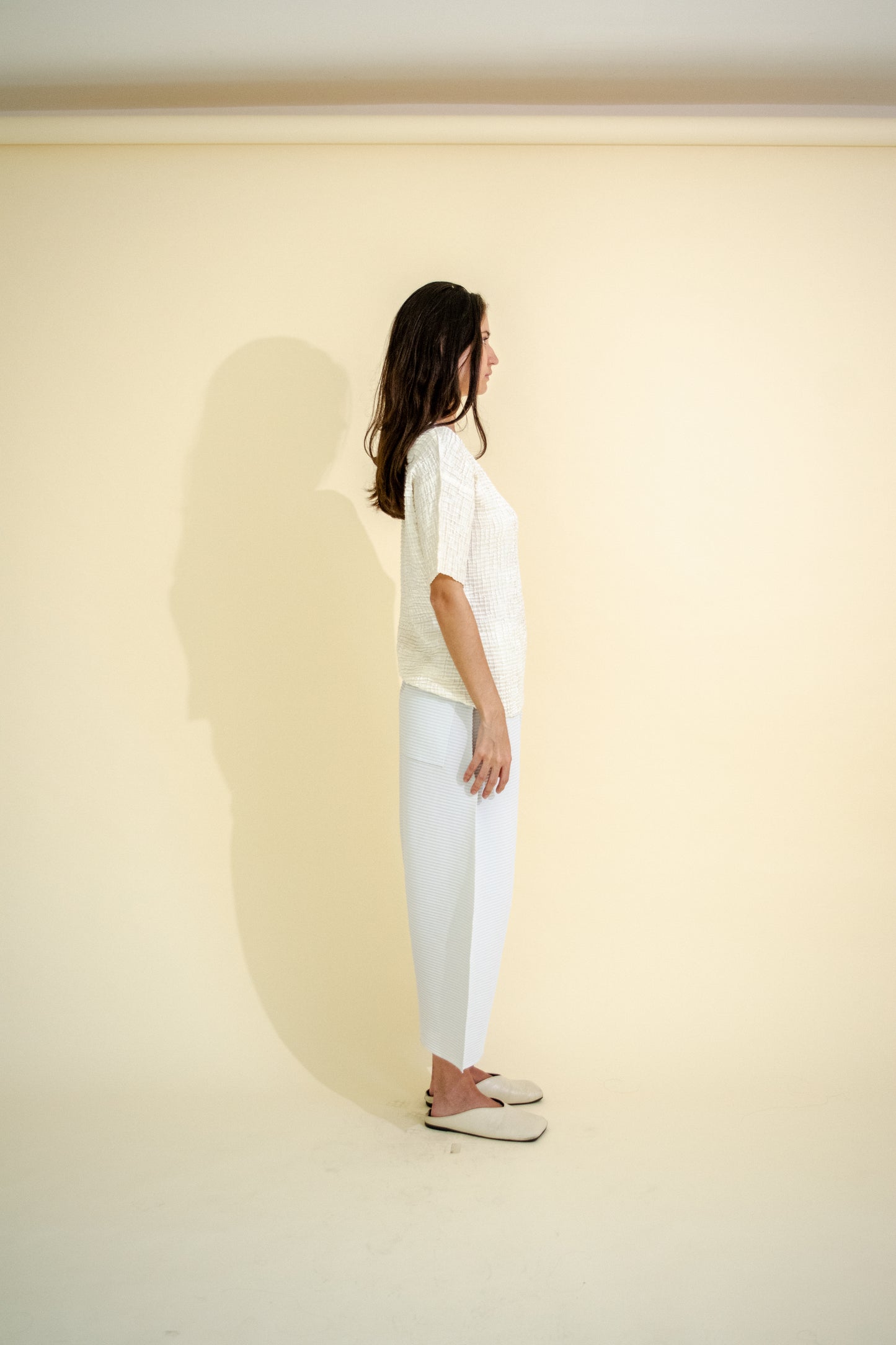 SHORT SLEEVED WAFFER TOP