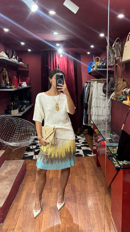 MISSONI SHORT SKIRT WITH VERTICAL PRINT
