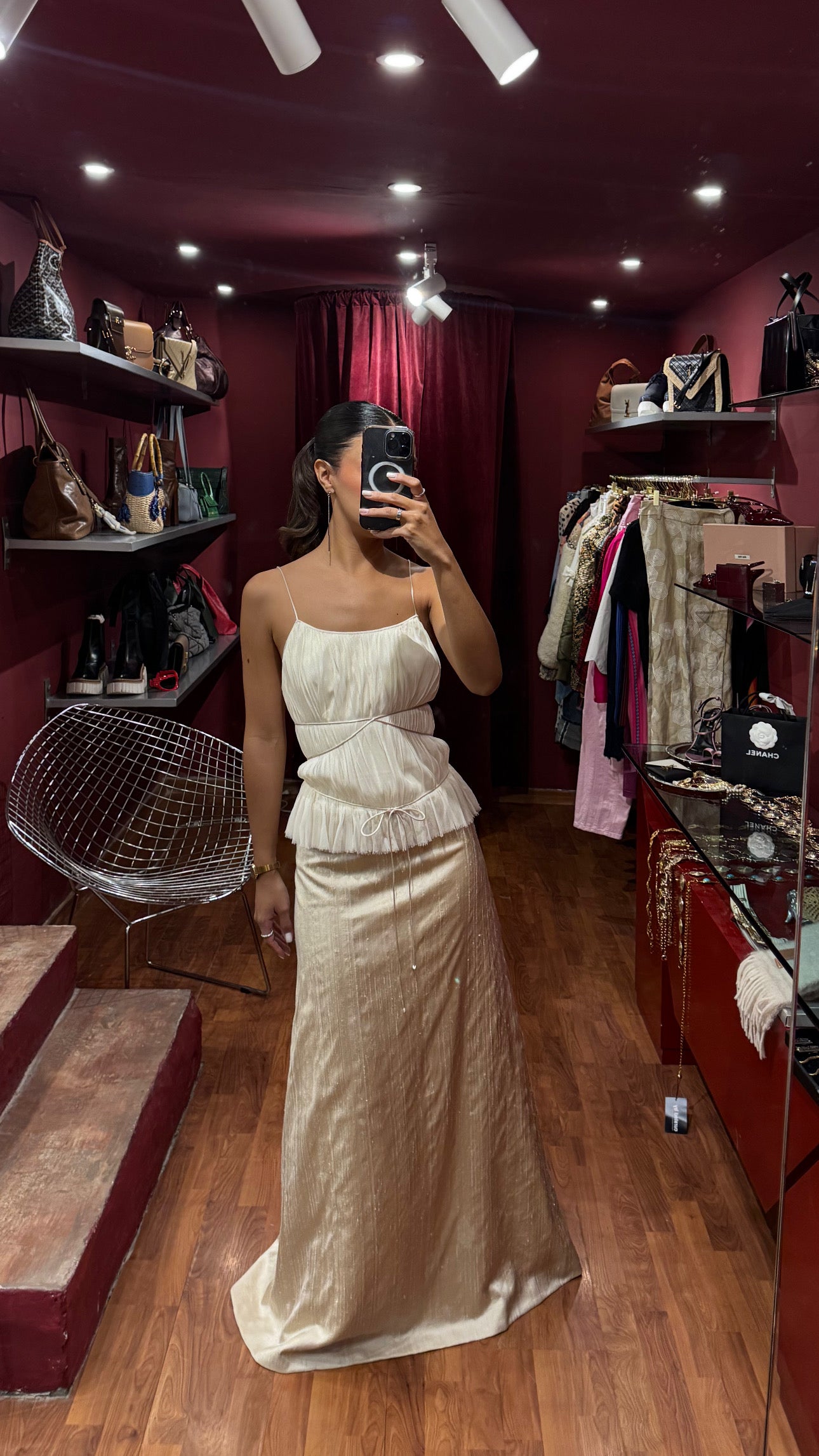 LUCIA CARDENAS LONG CORSET DRESS