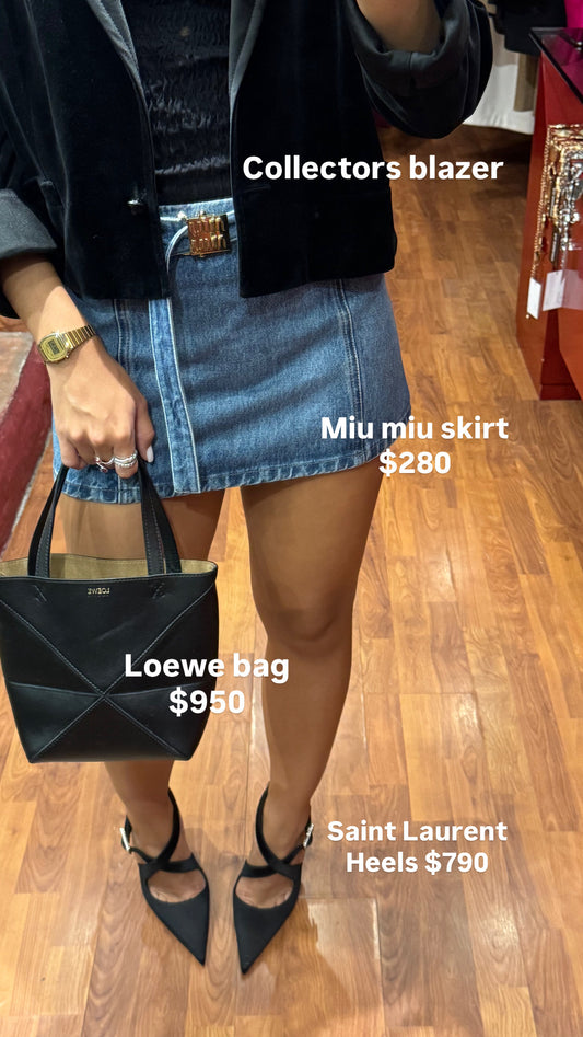 MIU MIU MINI DENIM SKIRT