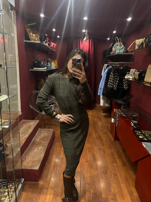 MAX MARA FITTED LONG SLEEVE DRESS