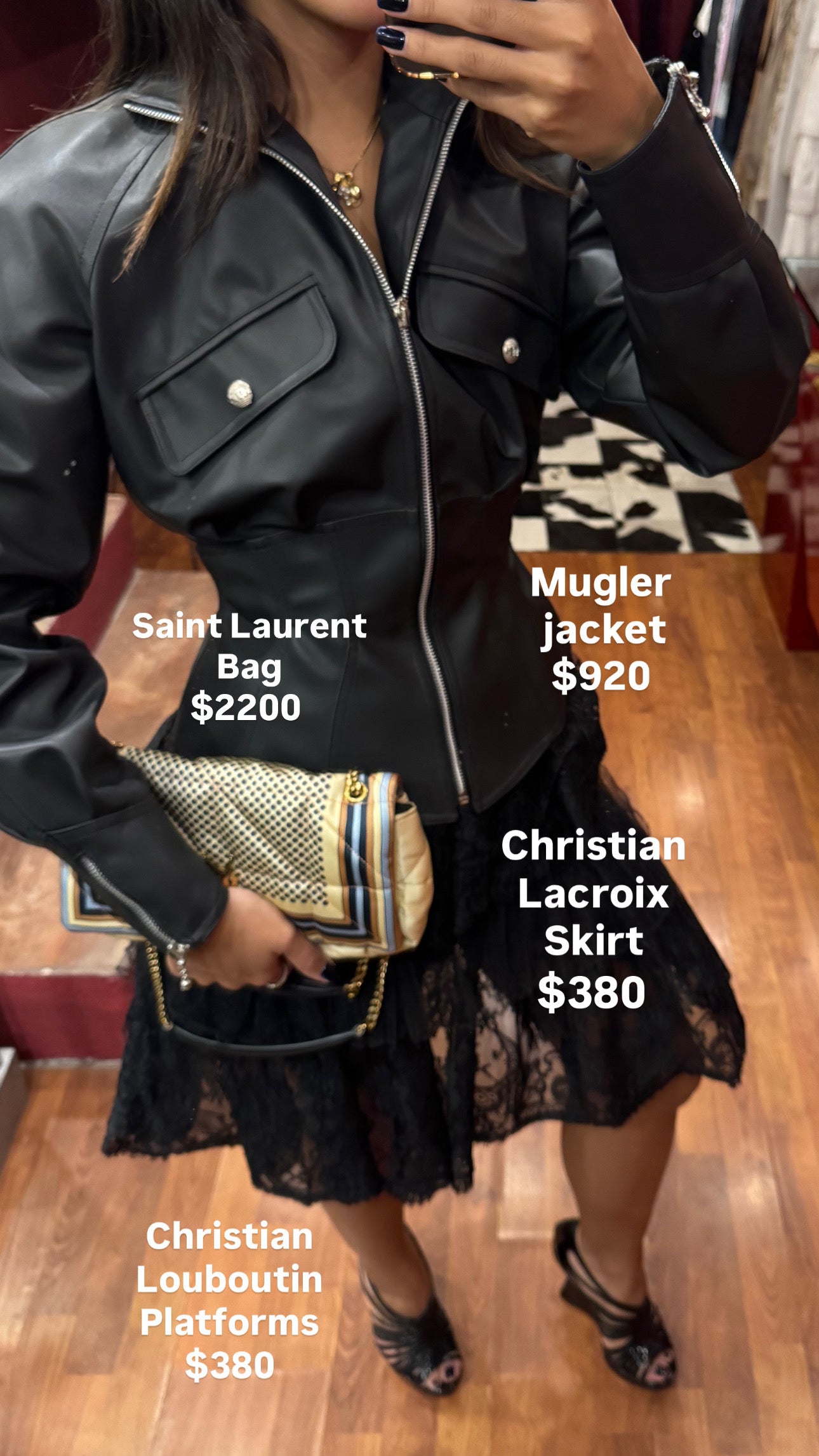 MUGLER VINTAGE FITTED ZIPPED JACKET