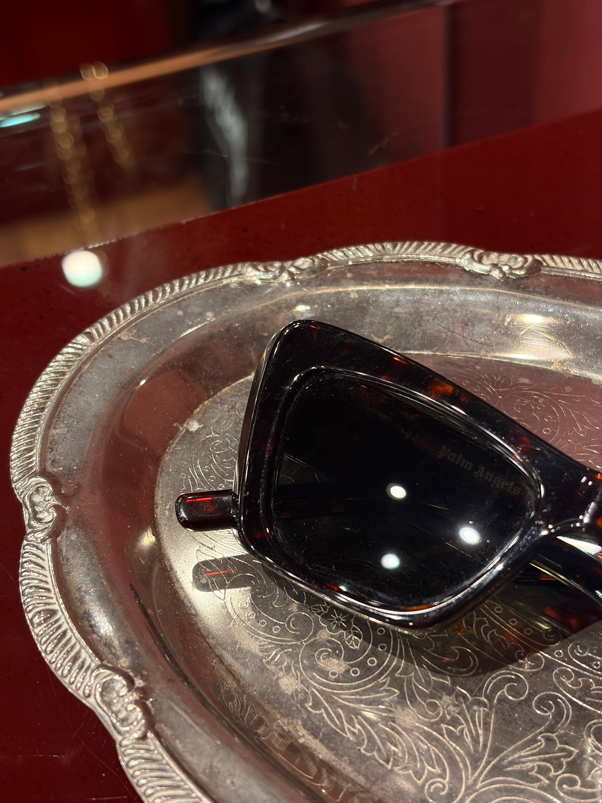 PALM ANGELS RECTANGULAR SUNGLASSES