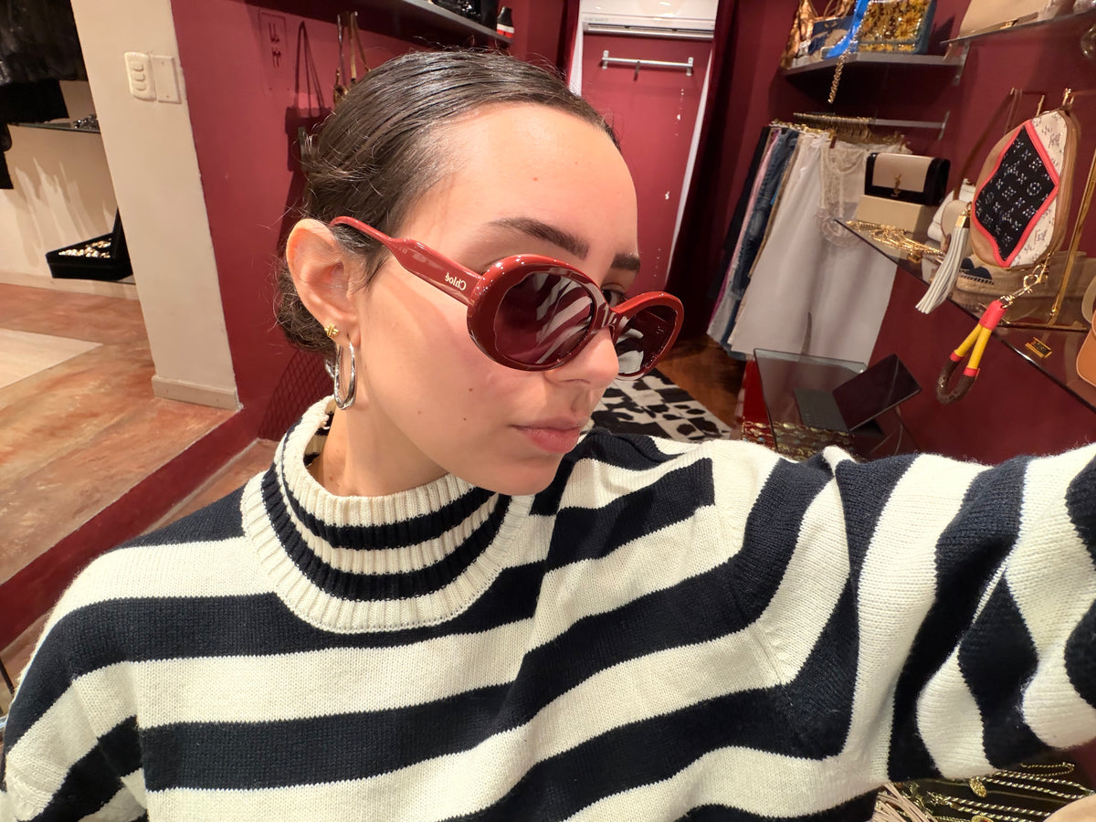CHLOE OVAL SHAPE SUNGLASSES