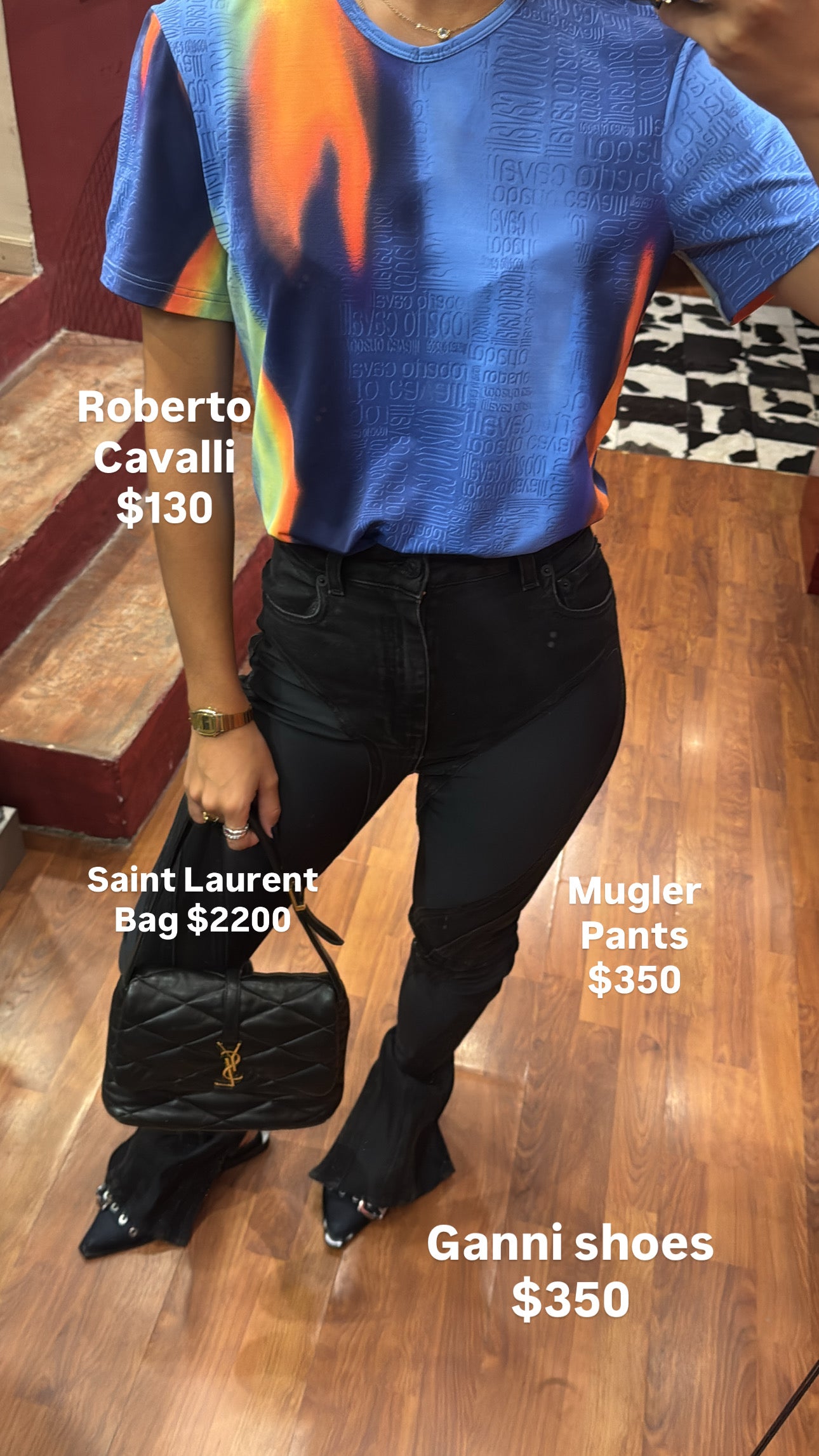 ROBERTO CAVALLI MULTICOLOR T-SHIRT