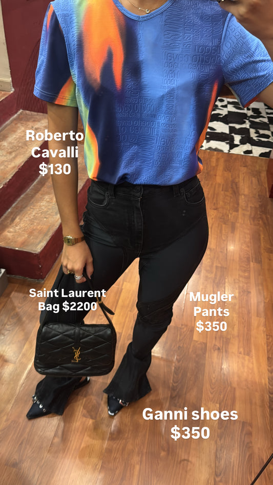 ROBERTO CAVALLI MULTICOLOR T-SHIRT