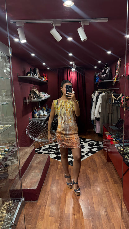 JUST CAVALLI MINI PYTHON PRINT DRESS