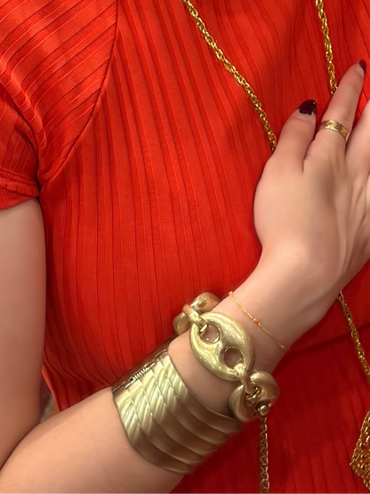 TEXTURED ARCHITECTURAL METALLIC BANGLE