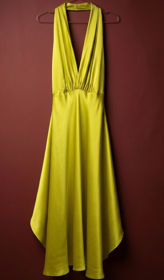WOLFORD HALTER SILK DRESS