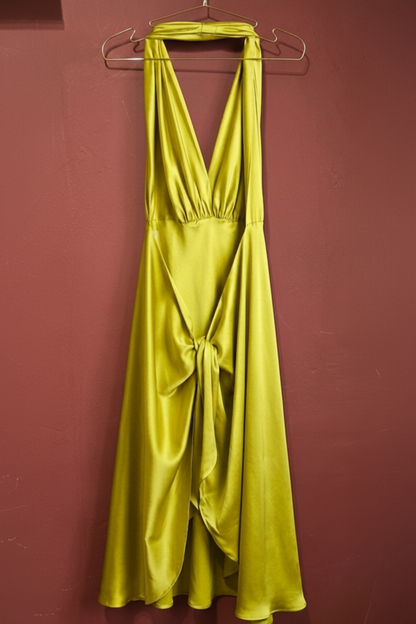 WOLFORD HALTER SILK DRESS