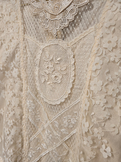 VINTAGE LACE TOP AND SKIRT SET