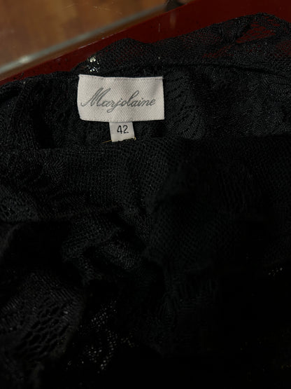 MARJOLAINE LACE TOP WITH FRU FRU SLEEVES