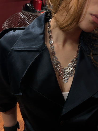 PACO RABANNE METALLIC ICONIC NECKLACE