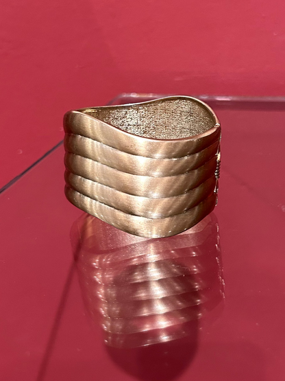TEXTURED ARCHITECTURAL METALLIC BANGLE