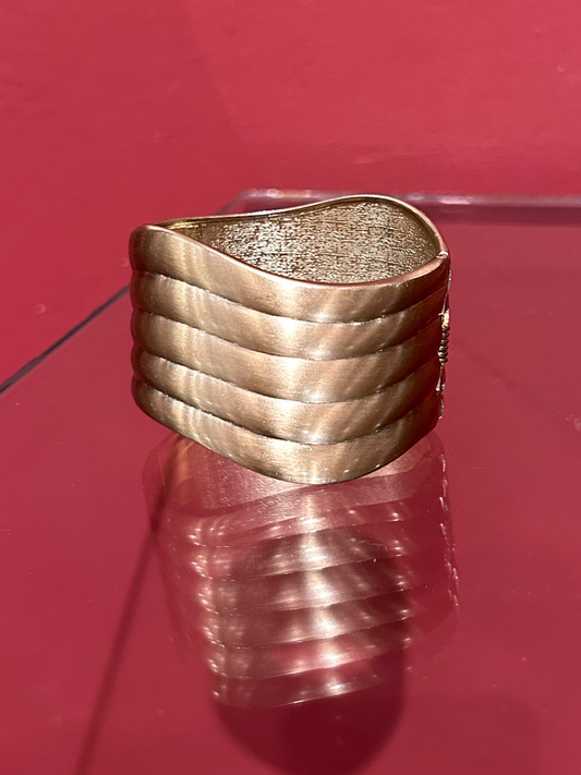 TEXTURED ARCHITECTURAL METALLIC BANGLE