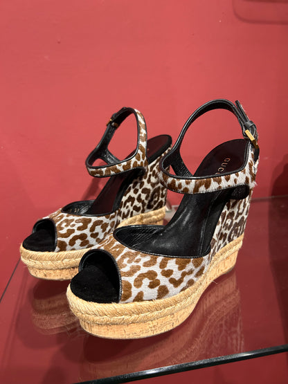 GUCCI WEDGES IN PONY HAIR (37)
