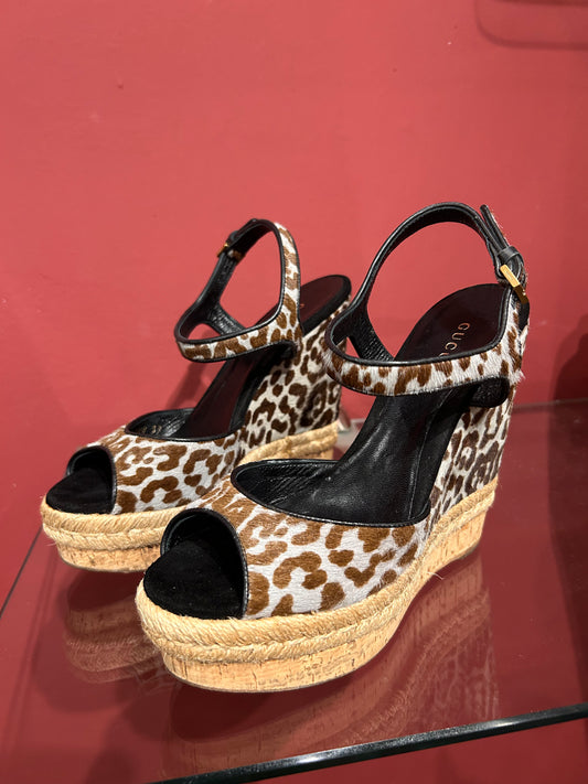 GUCCI WEDGES IN PONY HAIR (37)