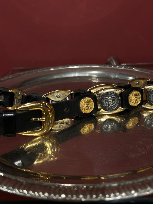 LEATHER & COINS VINTAGE BELT
