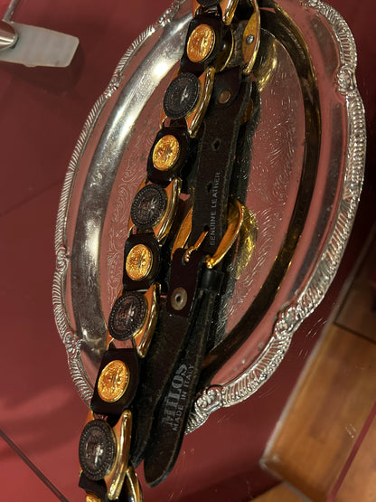 LEATHER & COINS VINTAGE BELT