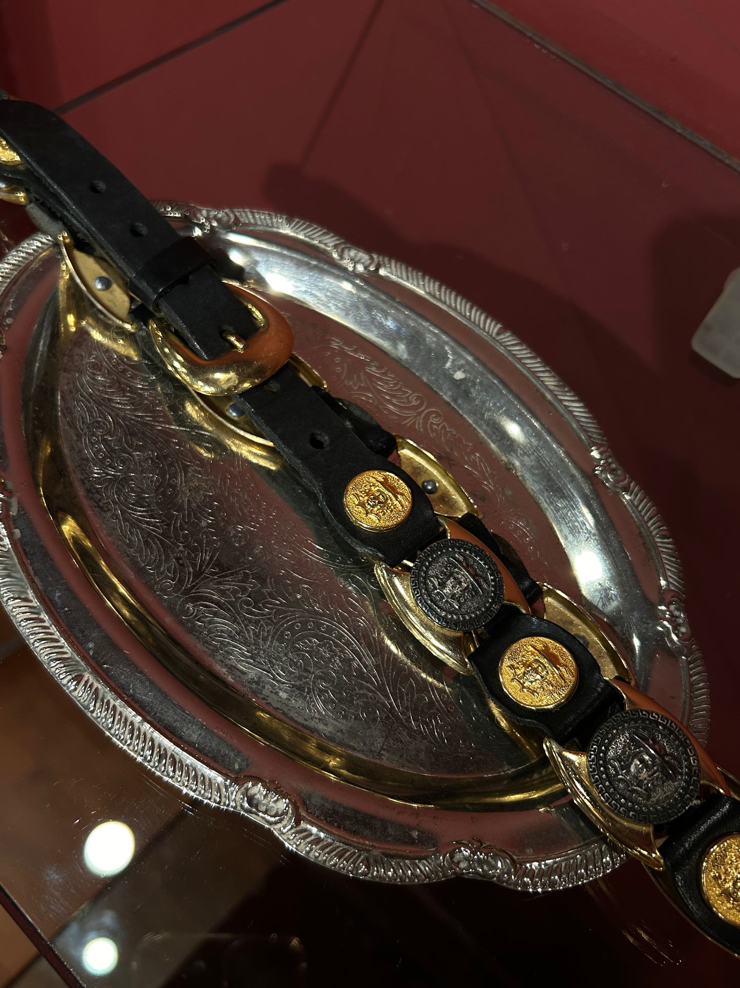 LEATHER & COINS VINTAGE BELT