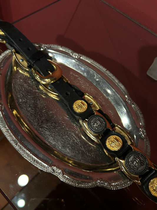LEATHER & COINS VINTAGE BELT