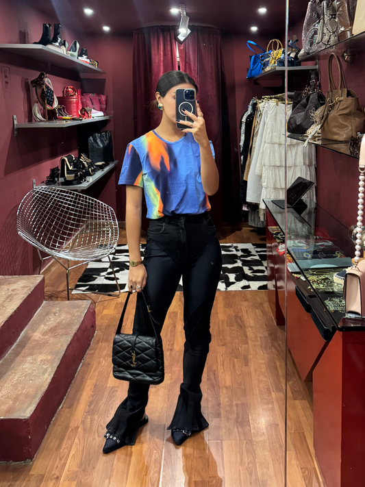 ROBERTO CAVALLI MULTICOLOR T-SHIRT