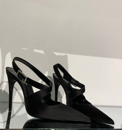 SAINT LAURENT SILK STILETTO