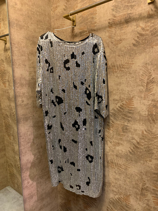 PAILLETÉS AND SILK DRESS