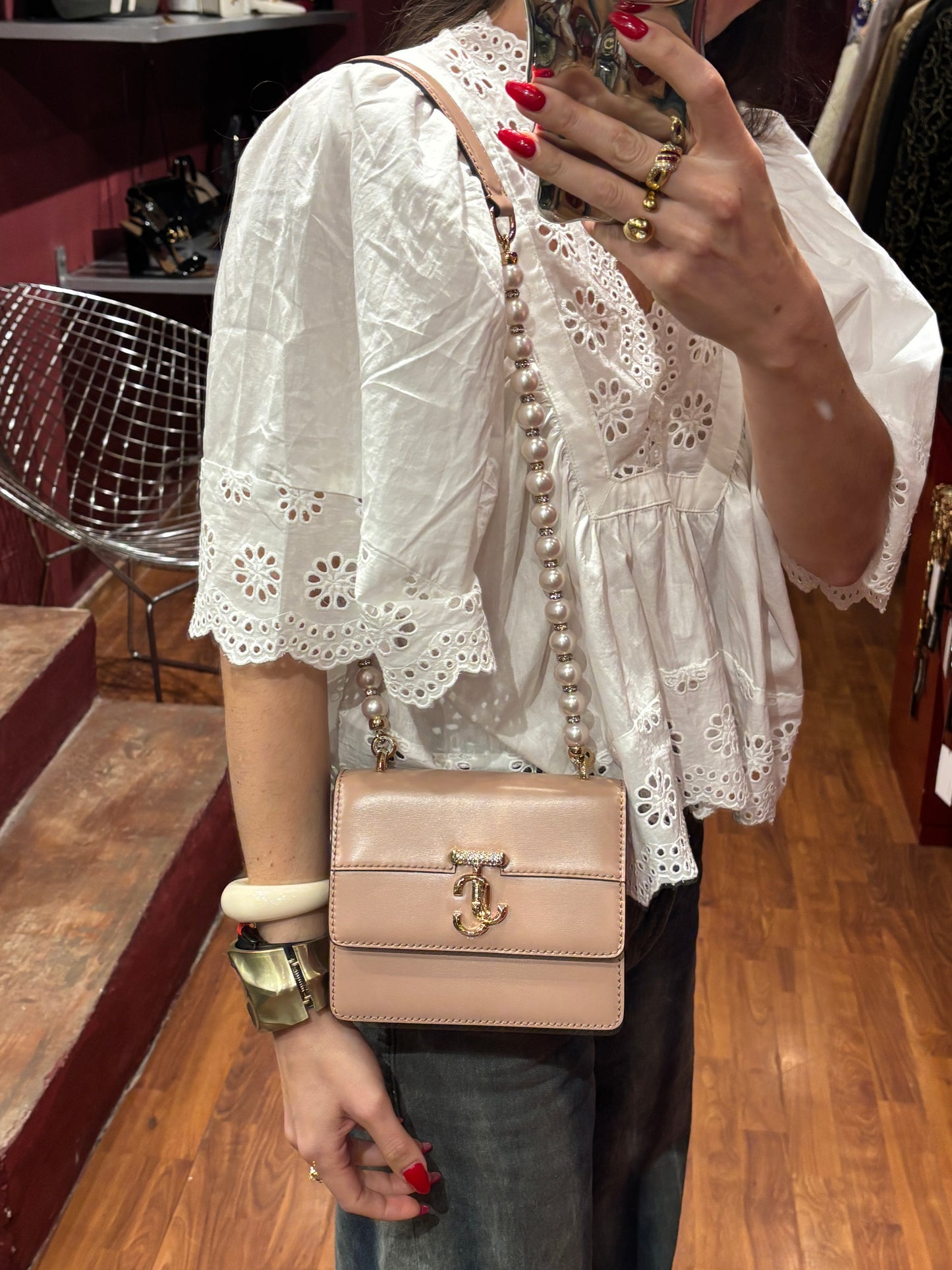JIMMY CHOO BAG AVENUE QUAD BAG