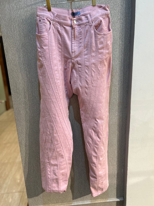 MUGLER DENIM PANT PINK