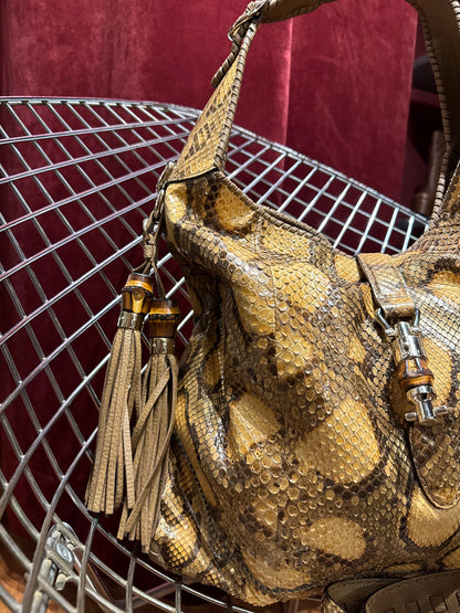 GUCCI JACKIE VINTAGE PYTHON BAG