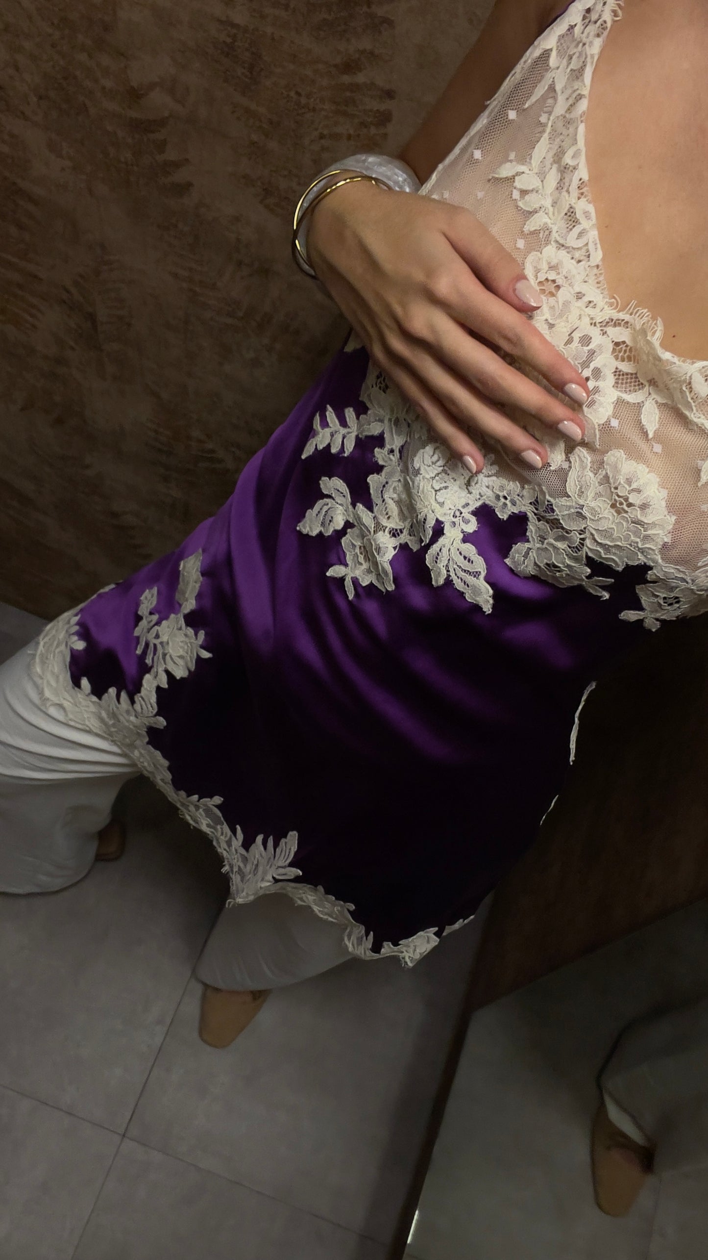 MARJOLAINE SILK & LACE NUISETTE